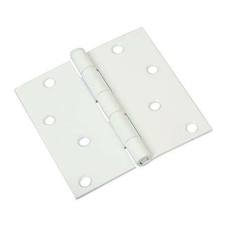 National Hardware Hinge Door 4In Sq Cnr White N830-222